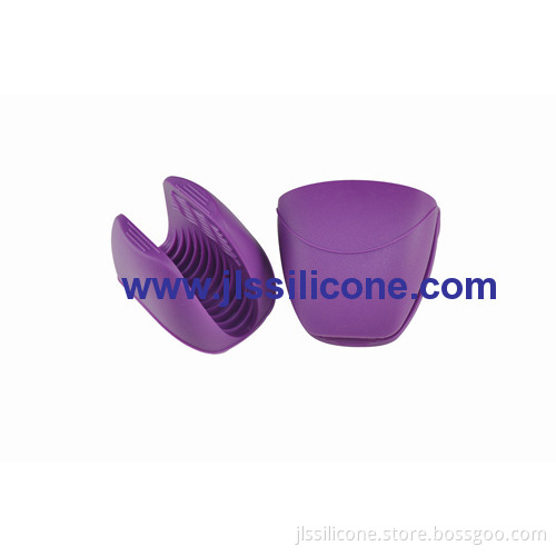 Elegant Purple Silicone Oven Mitts Glove And Pot Holders